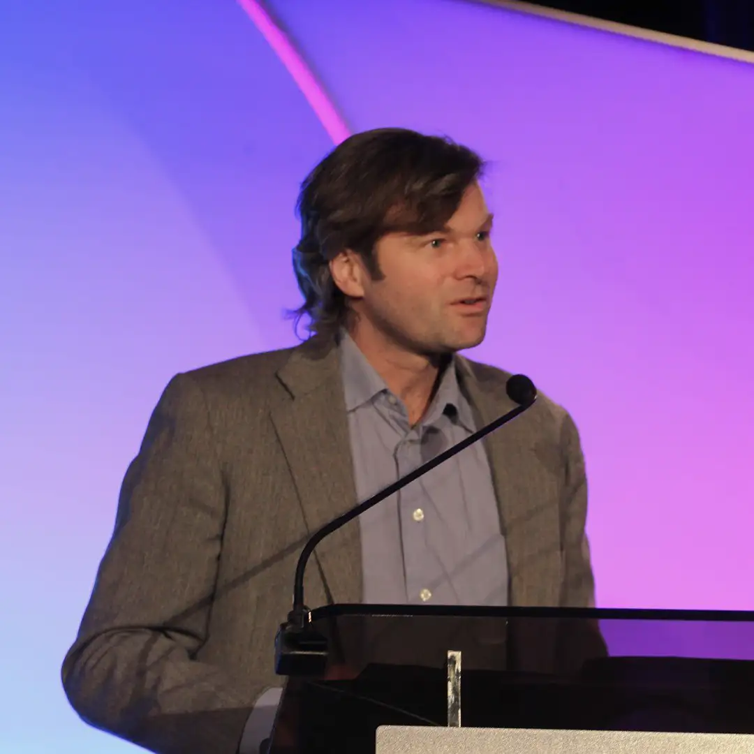 A 2017 Hugh Hammond Bennett award winner giving a speech.